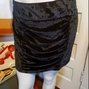 Candie's Black Velvet Skirt Size XL